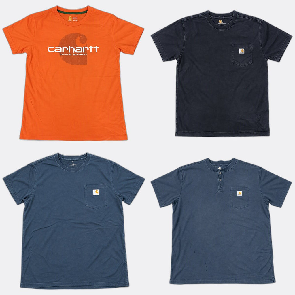 Vintage Carhartt T-Shirts Bundle in mixed sizes and colours. Grade B/C.