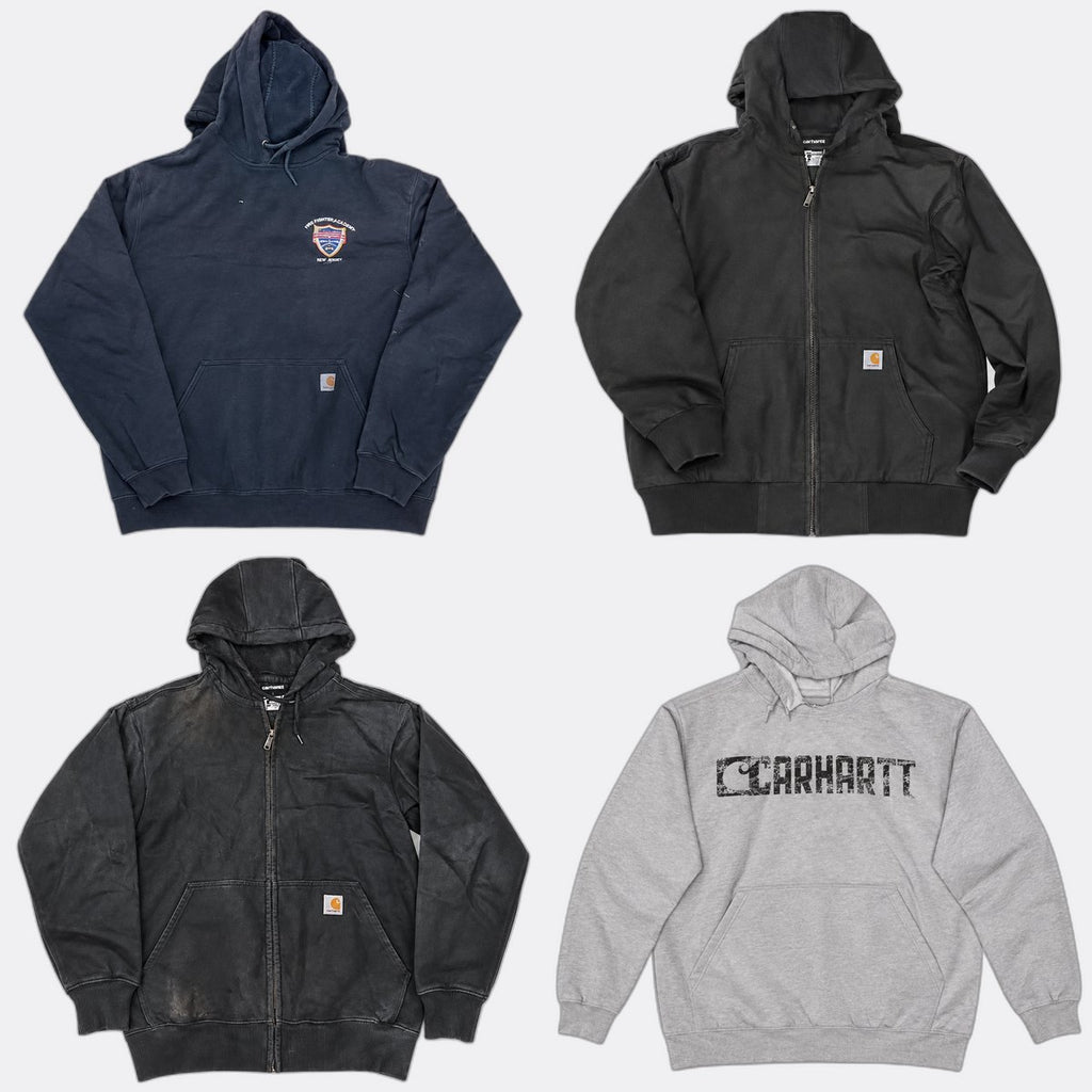 Vintage Carhartt Hoodies Bundle in mixed sizes and colours. Grade C.