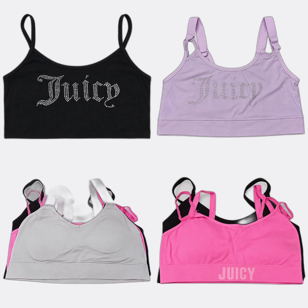 Y2K Juicy Bras Bundle in mixed sizes and colours. Grade A/B/C.