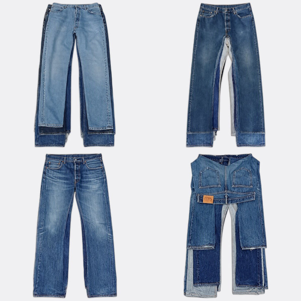 Vintage Levi's Men Jeans Bundle  in mixed sizes and colours, Grade A/B/C.