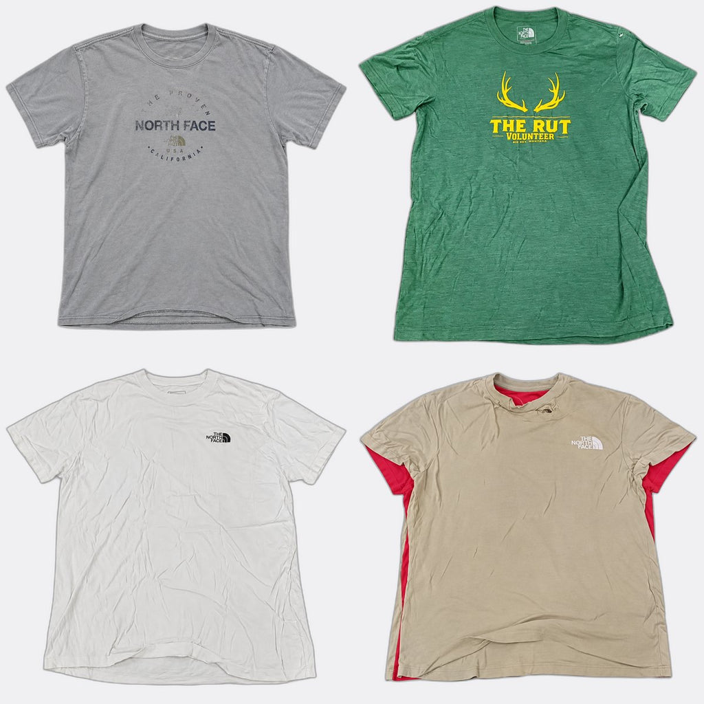 Vintage The North Face T-Shirts Bundle
  in mixed sizes and colours, Grade A/B/C.