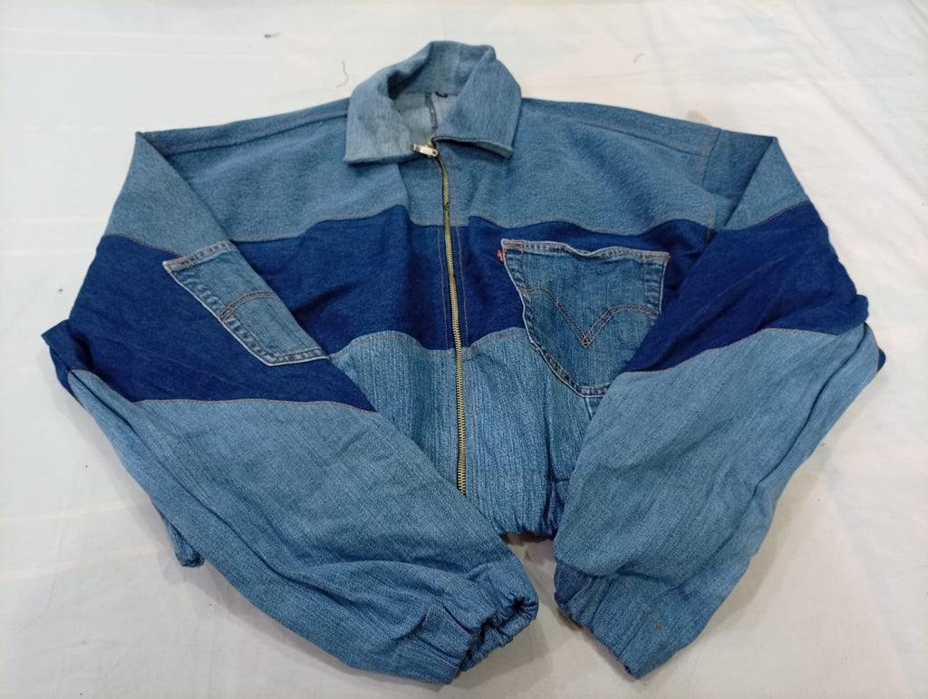 Upcycled Levi's Crop Jackets Bundle in mixed sizes and colours. Grade A/B/C.