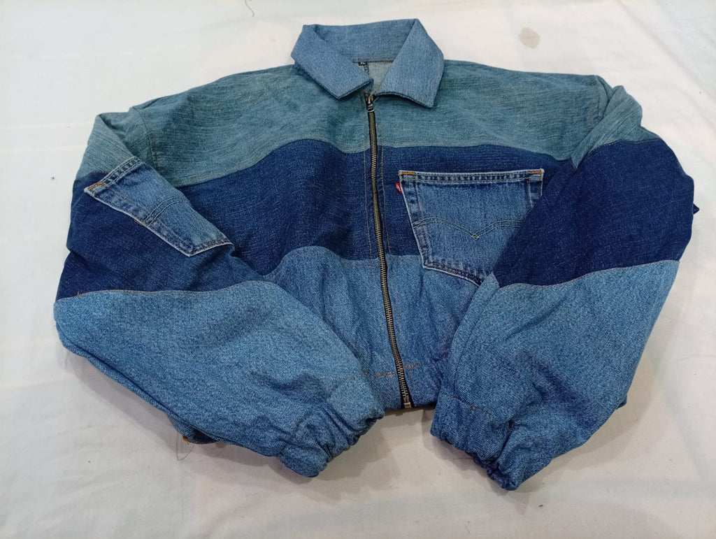 Upcycled Levi's Crop Jackets Bundle in mixed sizes and colours. Grade A/B/C.