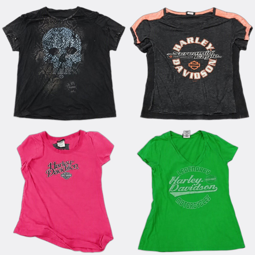 Vintage Harley Baby Tees Bundle in mixed sizes and colours. Grade A/B/C.