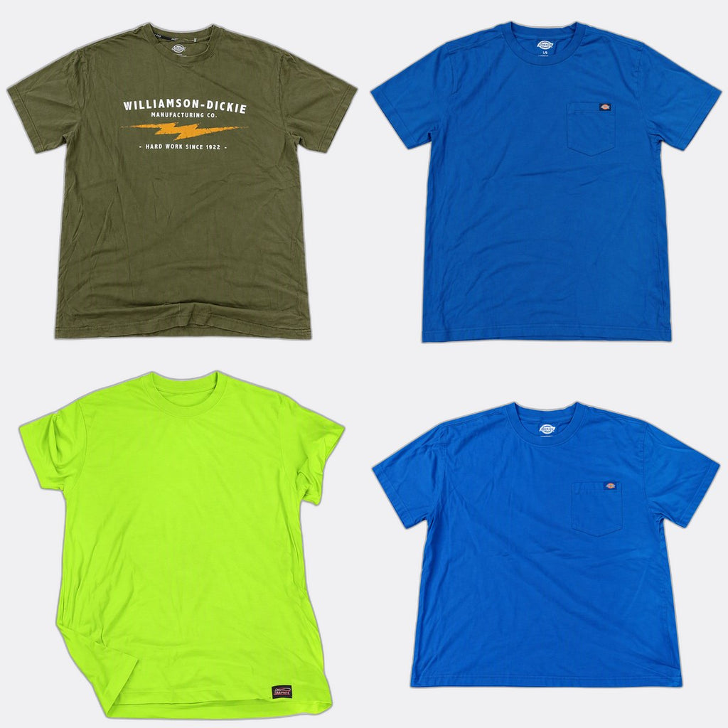 Vintage Dickies T-Shirts Bundle in mixed sizes and colours. Grade B/C.