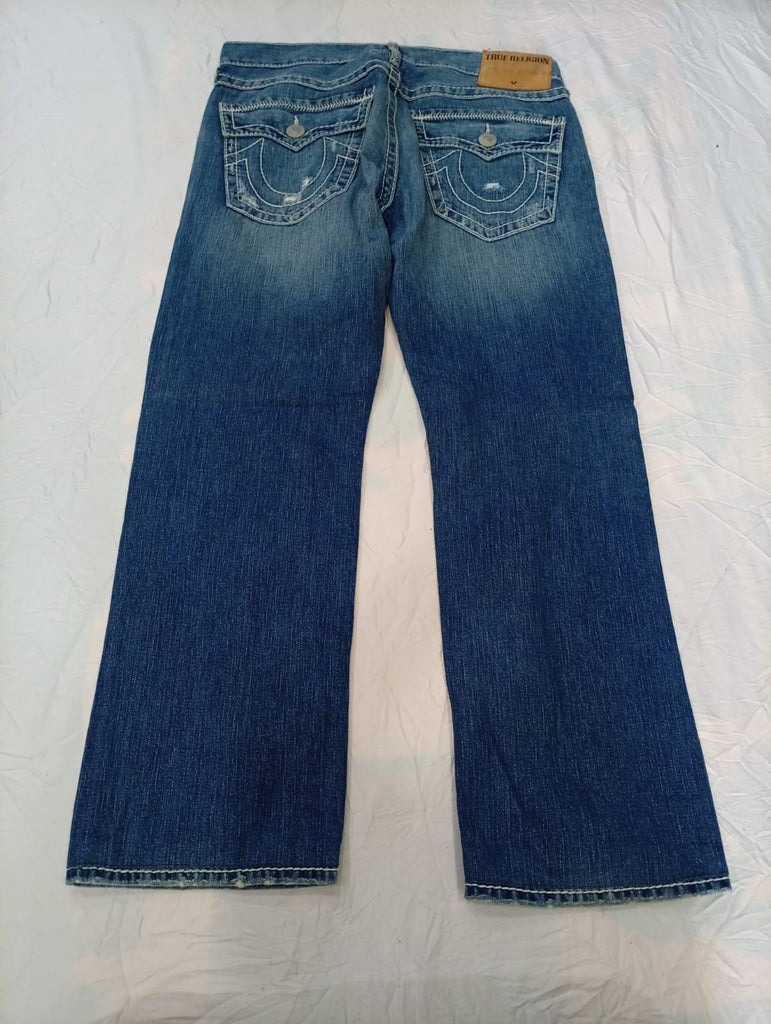 Vintage True Religion Men Jeans Bundle in mixed sizes and colours. Grade B/C.