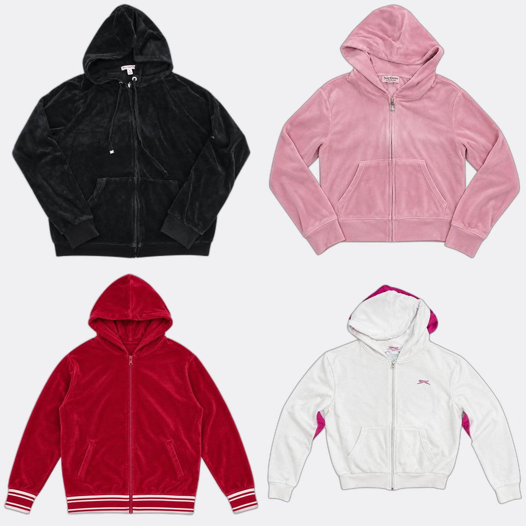 Y2K Juicy Hoodies Bundle in mixed sizes and colours. Grade A/B/C.
