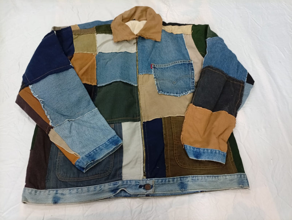 Upcycled Levi's Jackets Bundle in mixed sizes and colours. Grade A/B/C.