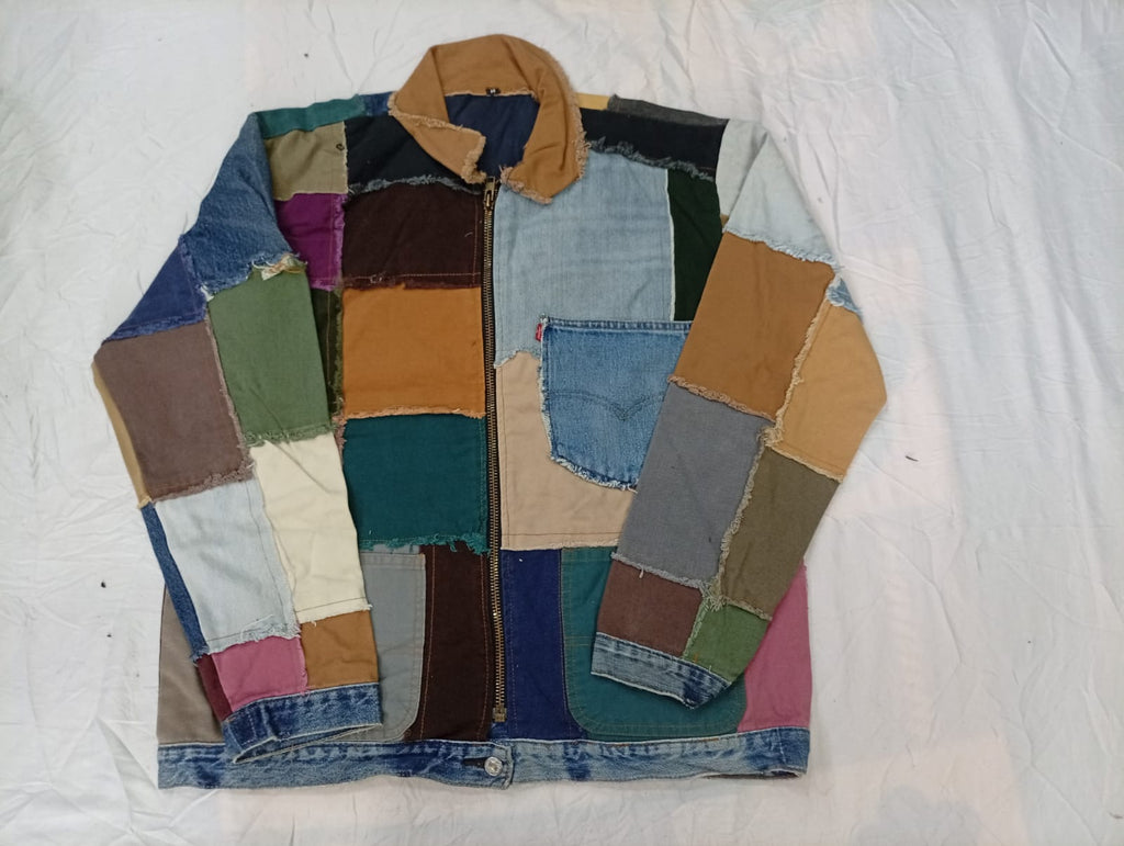 Upcycled Levi's Jackets Bundle in mixed sizes and colours. Grade A/B/C.
