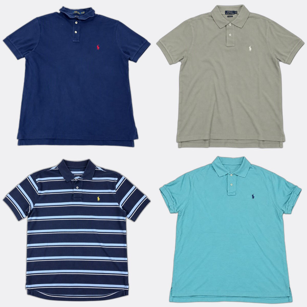 Vintage Polo T-Shirts Bundle in mixed sizes and colours. Grade A/B/C.