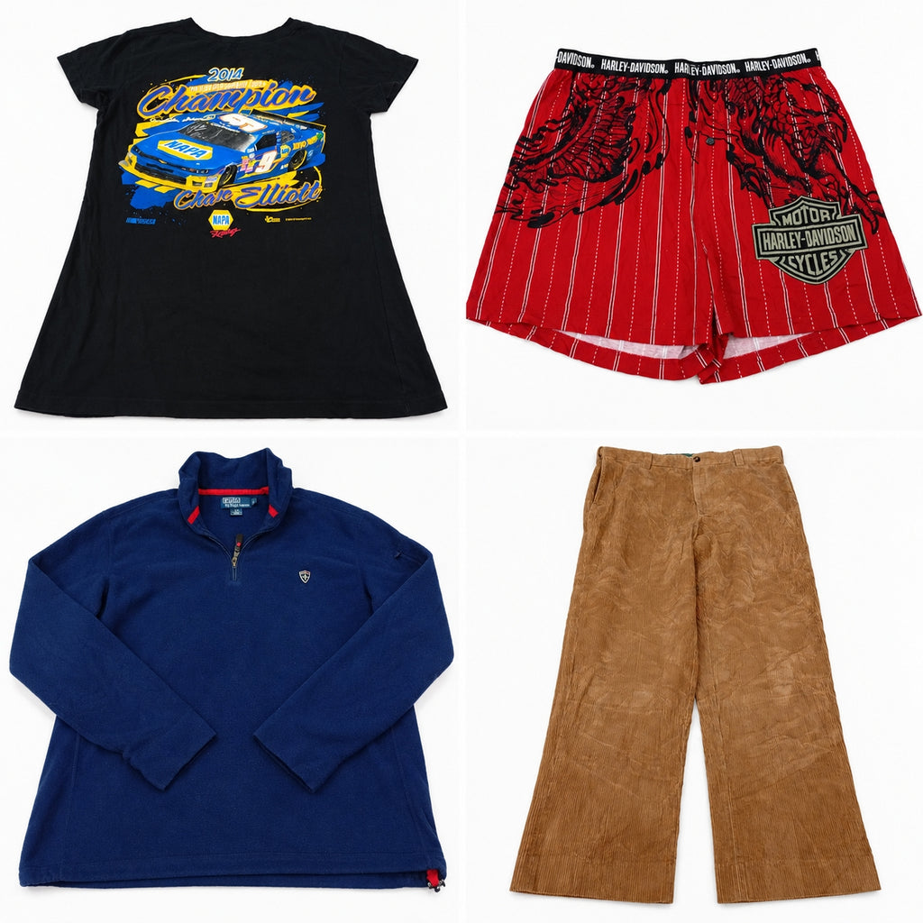 Vintage Mix Branded Mix Bundle  in mixed sizes and colours, Grade B/C.
