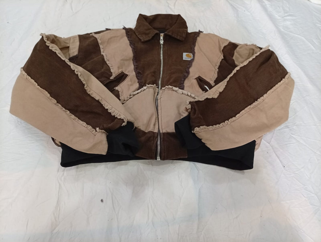  Upcycled Carhartt Crop Jackets Bundle  in mixed sizes and colours, Grade A/B/C.