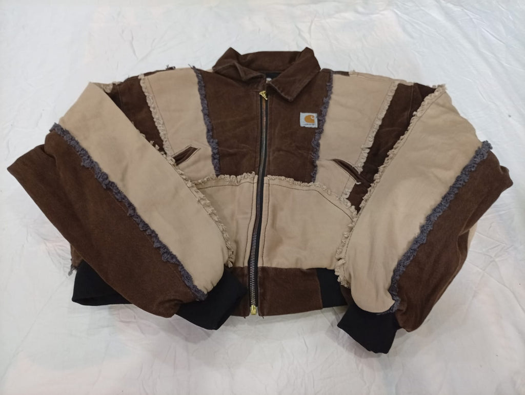 Upcycled Carhartt Crop Jackets Bundle  in mixed sizes and colours, Grade A/B/C.