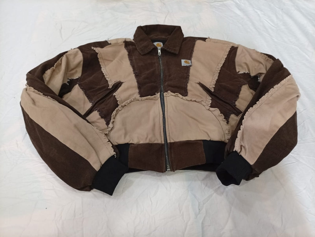 Upcycled Carhartt Crop Jackets Bundle  in mixed sizes and colours, Grade A/B/C.
