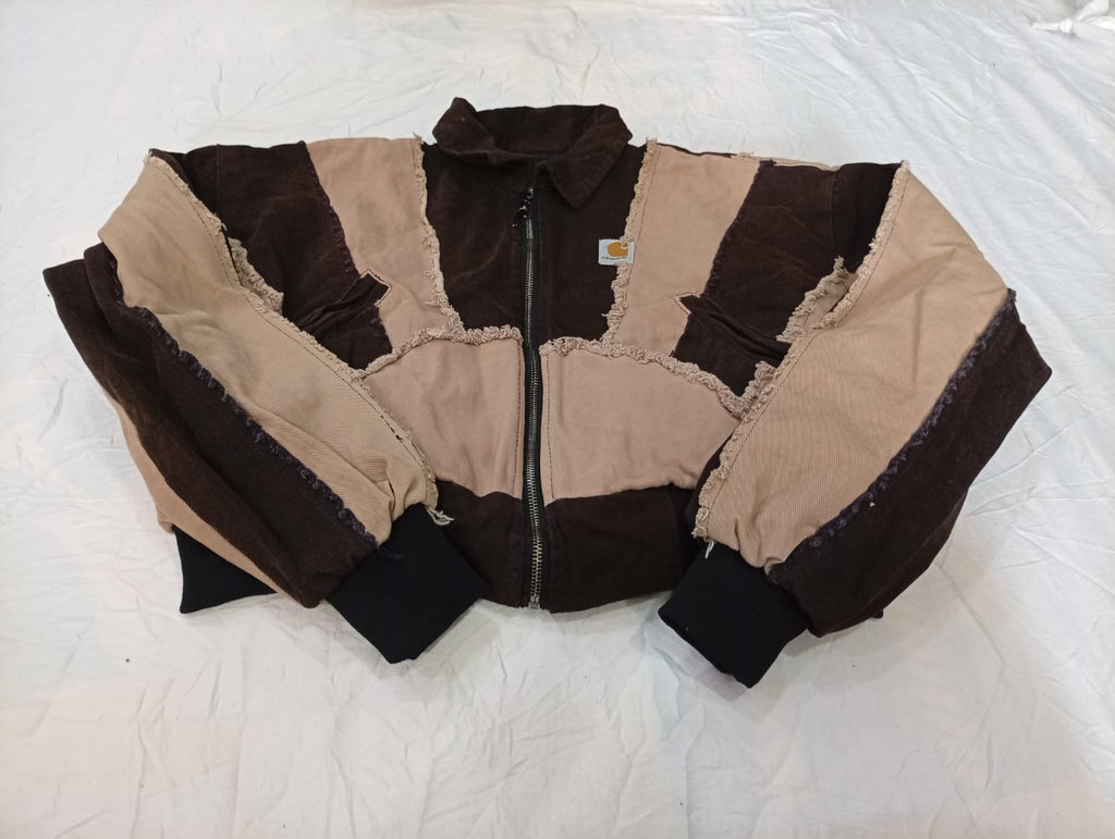 Upcycled Carhartt Crop Jackets Bundle  in mixed sizes and colours, Grade A/B/C.