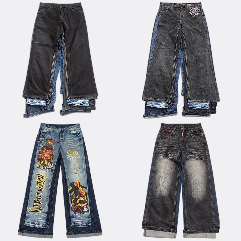 Vintage Designer Men Jeans Bundle  in mixed sizes and colours, Grade B/C.