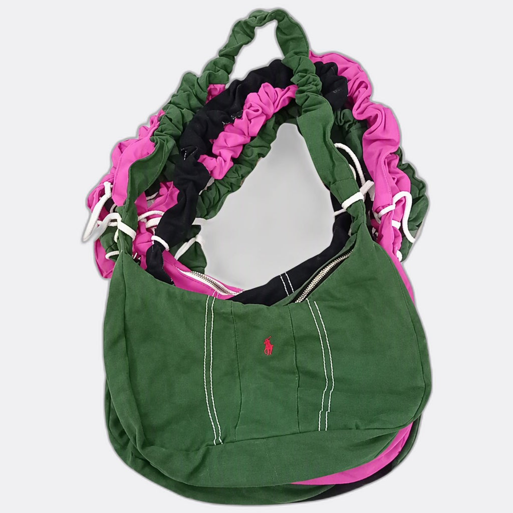 Upcycled Polo Bags Bundle  in mixed sizes and colours, Grade A/B.
