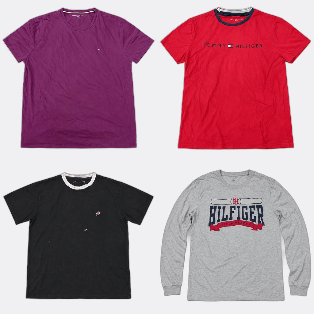 Vintage Tommy Hilfiger T-Shirts Bundle in mixed sizes and colours. Grade B/C.