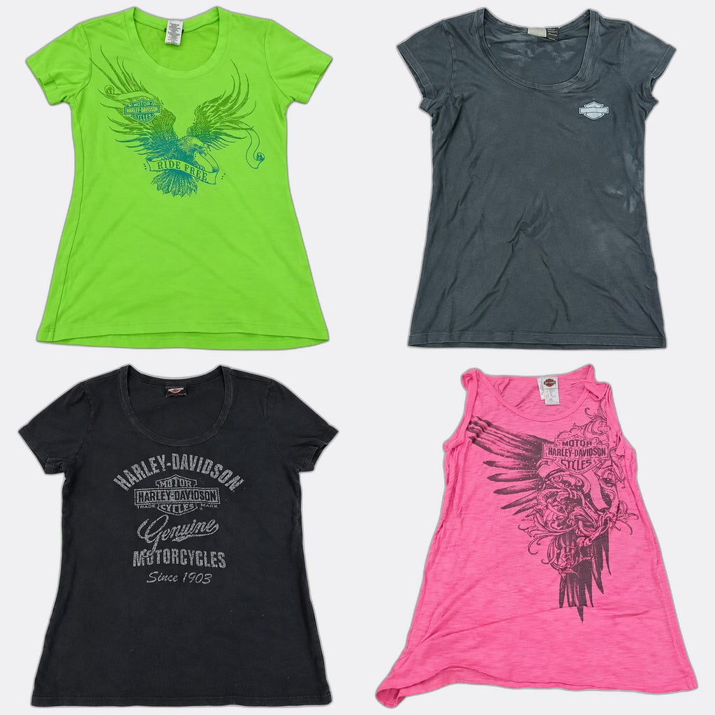 Vintage Harley Baby Tees Bundle  in mixed sizes and colours, Grade A/B/C.