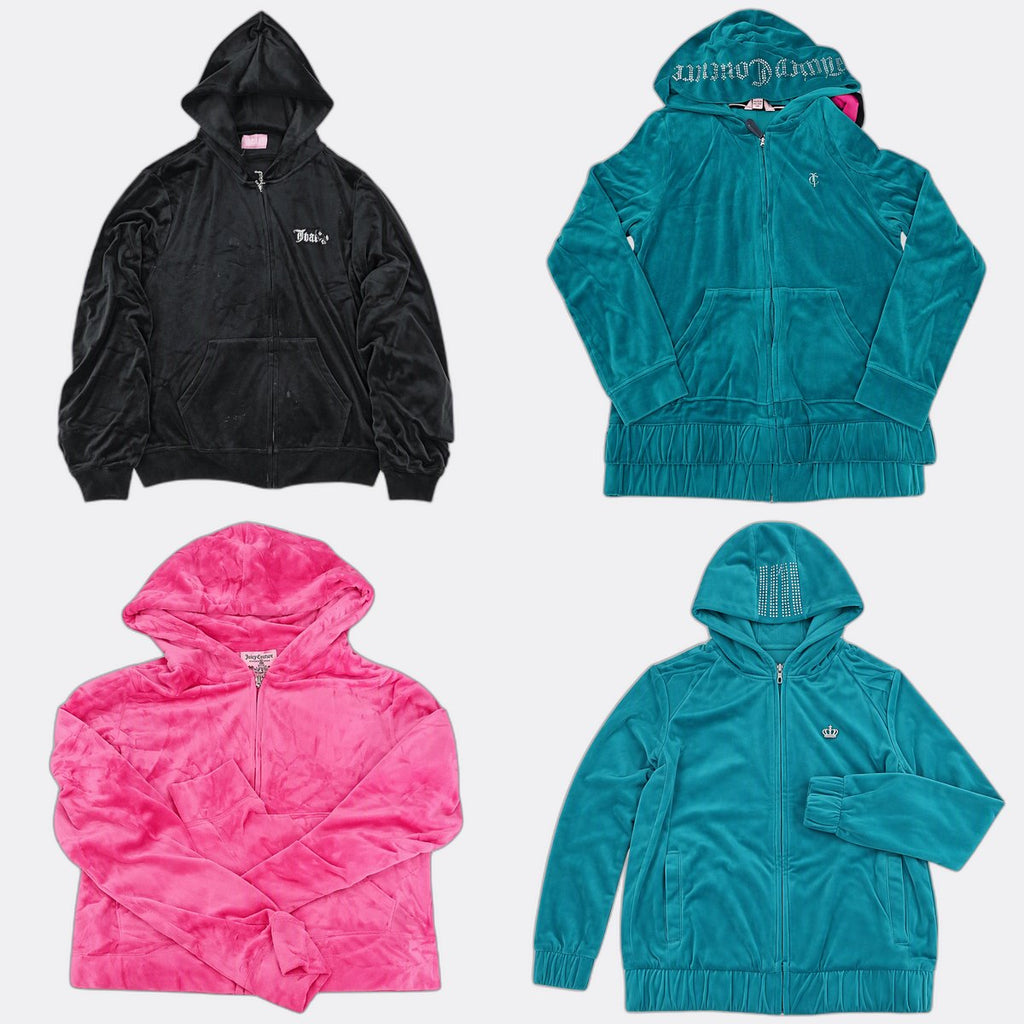 Y2K Juicy Hoodies Bundle  in mixed sizes and colours, Grade A/B/C.
