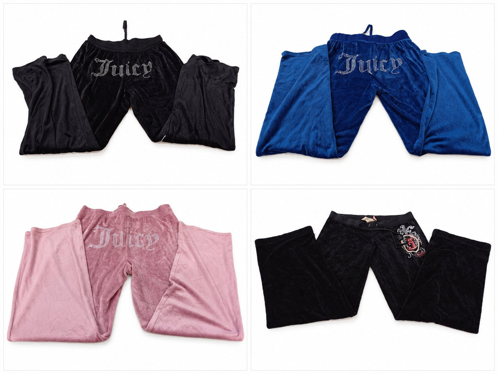Y2K Juicy Trousers Bundle  in mixed sizes and colours, Grade A/B/C.