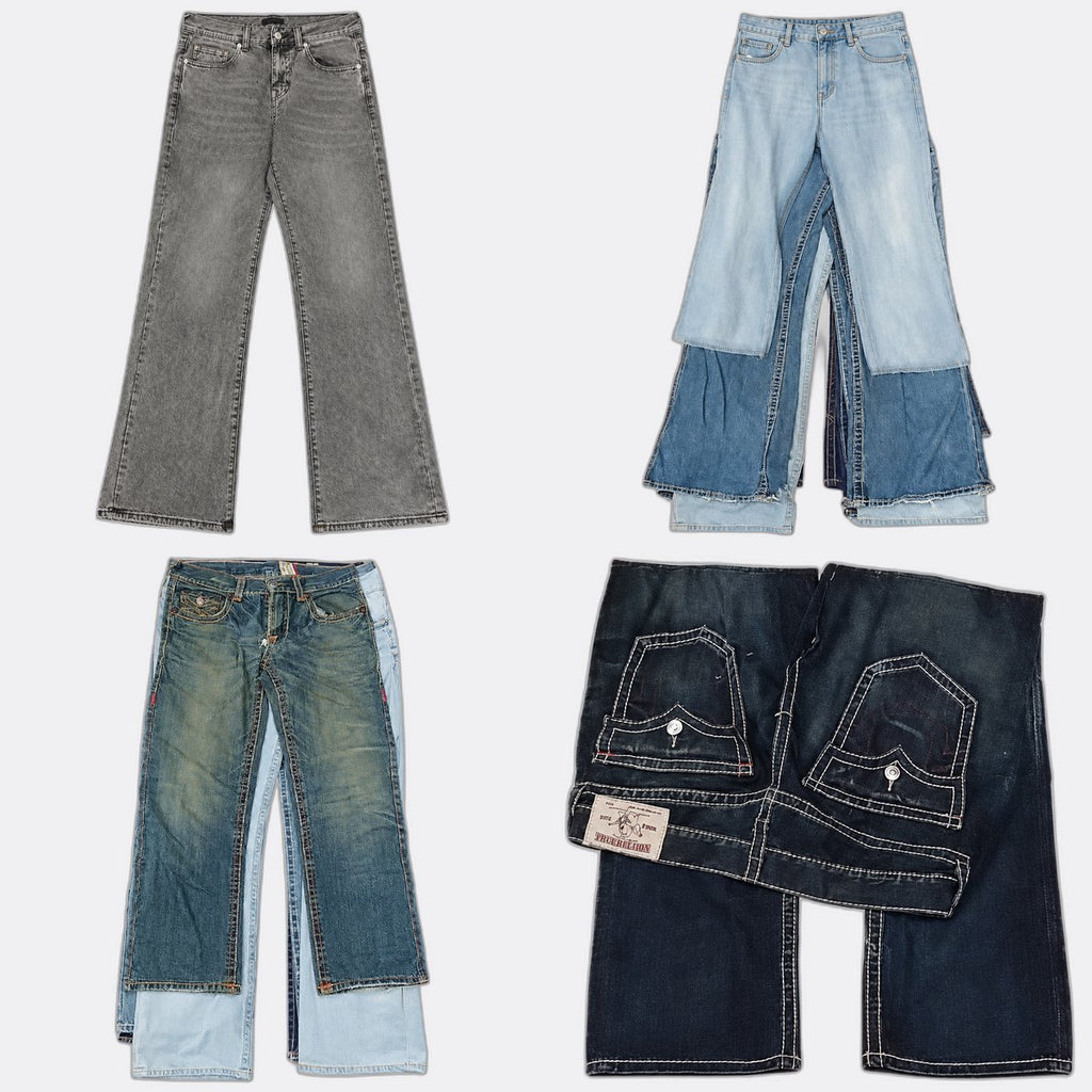 Vintage True Religion Men Jeans Bundle  in mixed sizes and colours, Grade B/C.