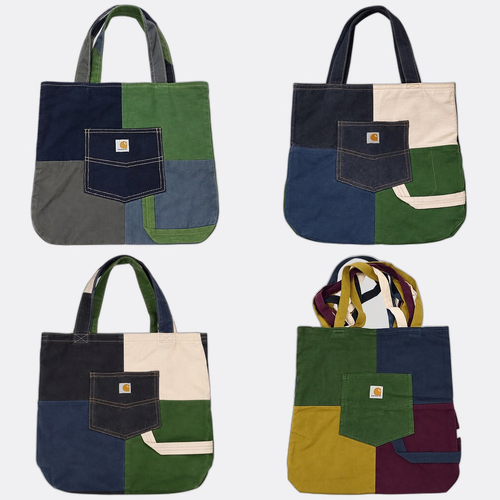 Upcycled Carhartt Bags Bundle  in mixed sizes and colours, Grade A/B/C.