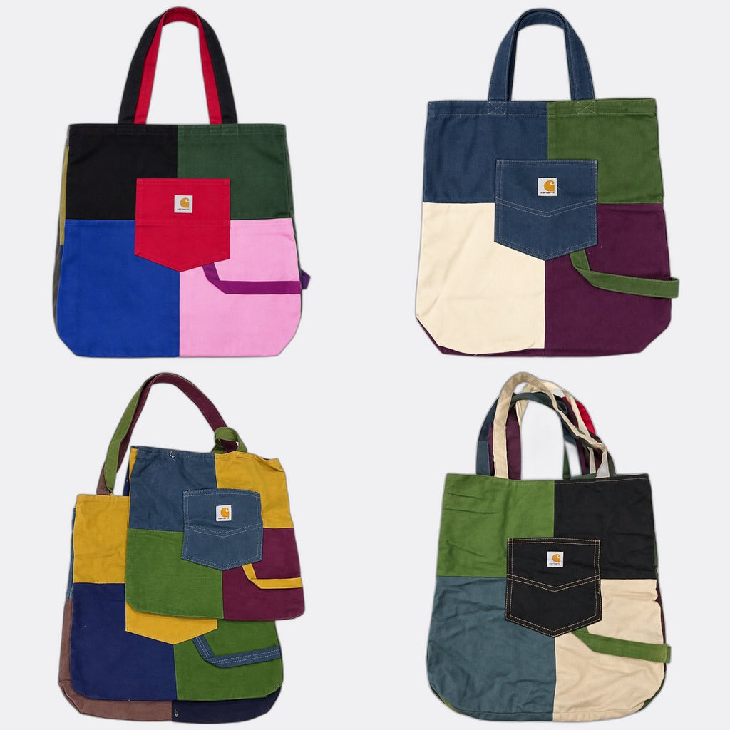 Upcycled Carhartt Bags Bundle  in mixed sizes and colours, Grade A/B/C.