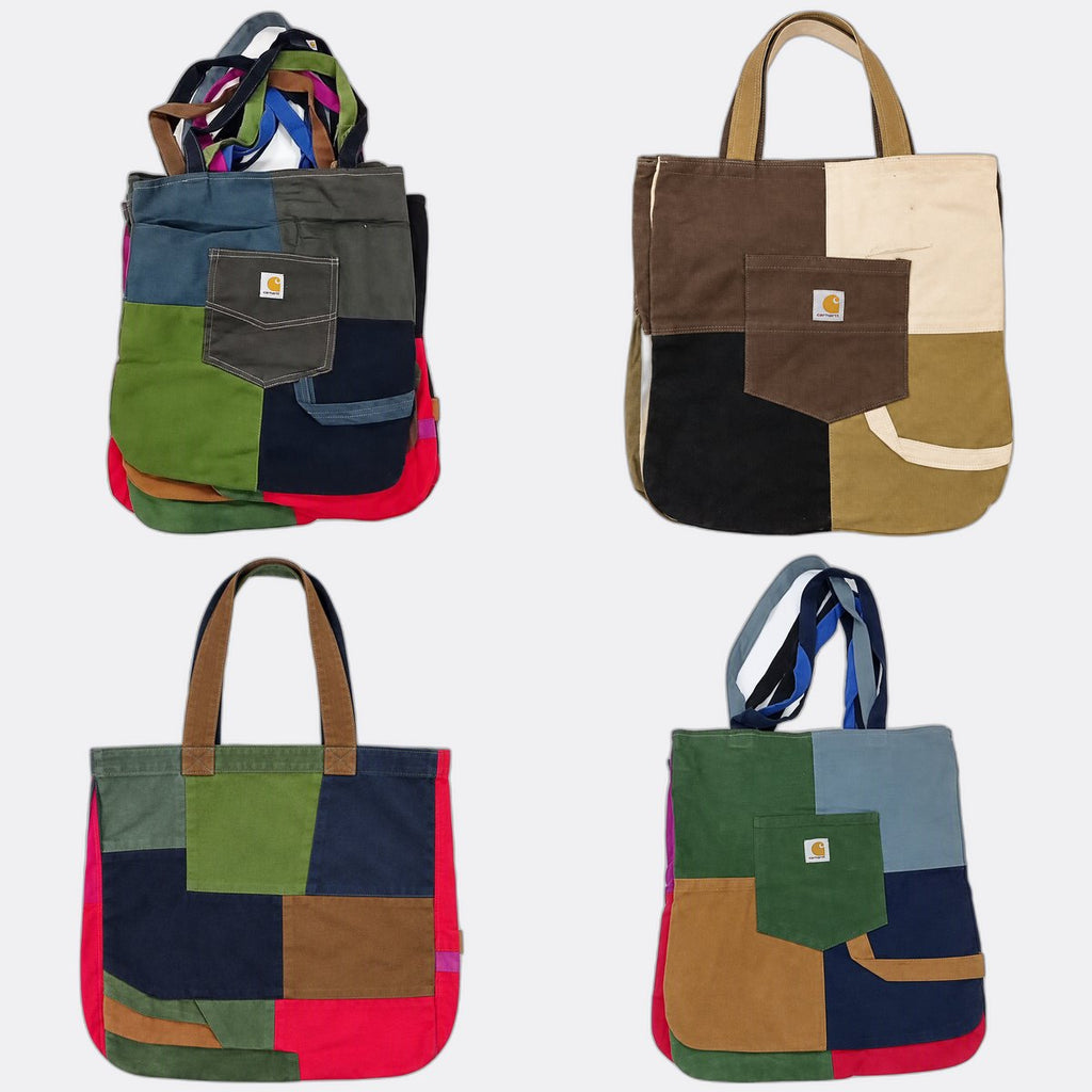 Upcycled Carhartt Bags Bundle  in mixed sizes and colours, Grade A/B/C.