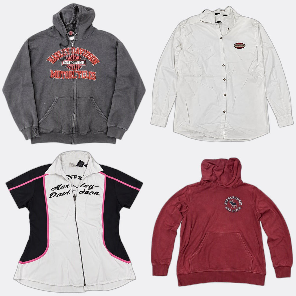 Vintage Harley Mix Bundle  in mixed sizes and colours, Grade B/C.