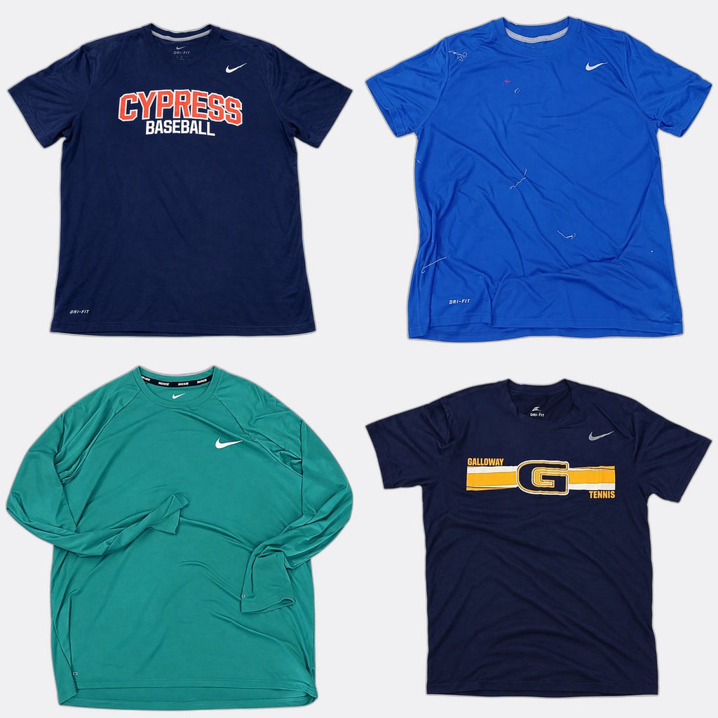 Vintage Mix Nike Sports T-Shirts Bundle in mixed sizes and colours, Grade B/C.