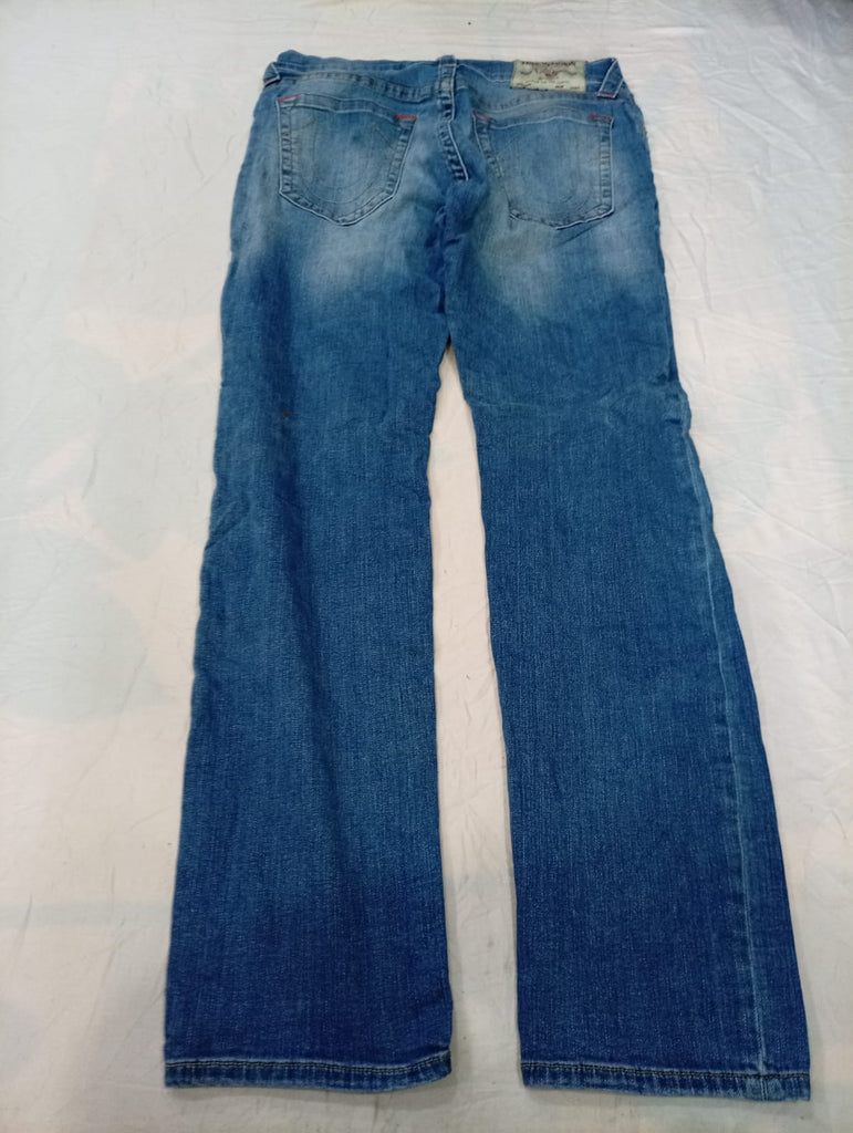Vintage True Religion Men Jeans Bundle in mixed sizes and colours. Grade B/C.