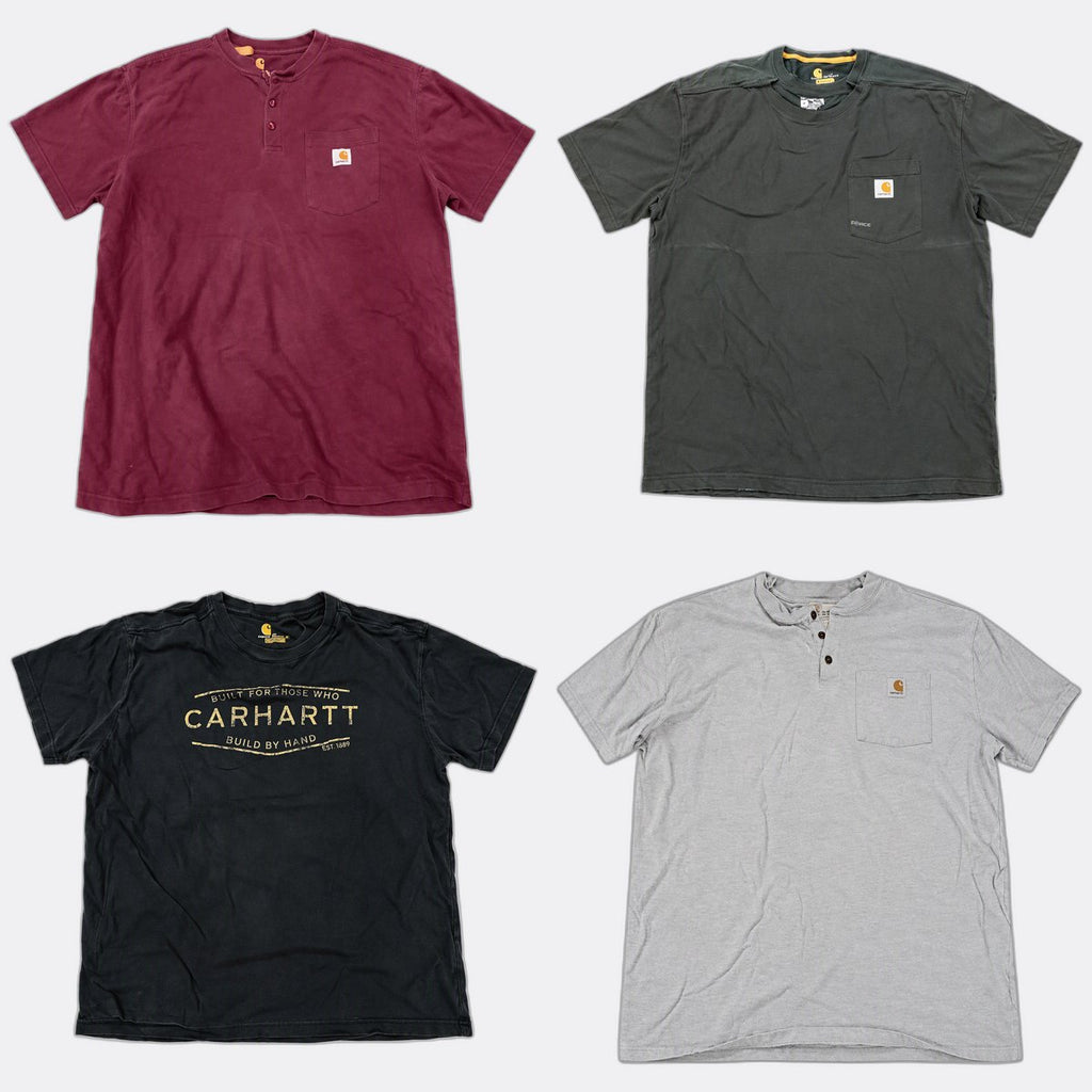 Vintage Carhartt T-Shirts Bundle in mixed sizes and colours. Grade B/C.