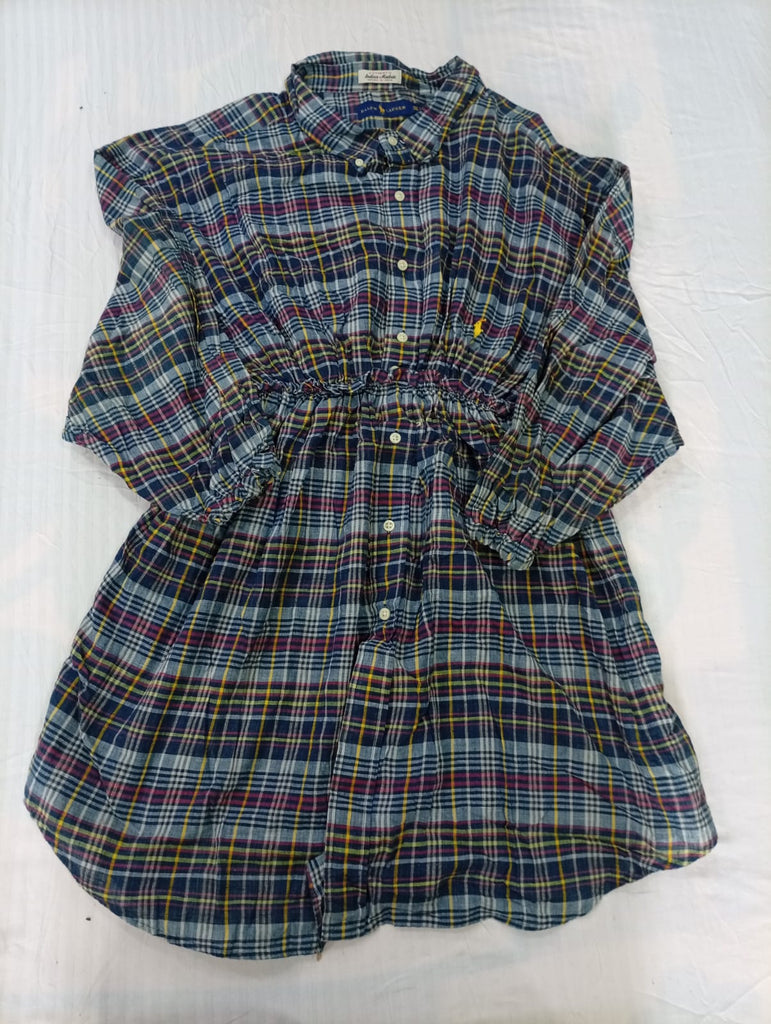 Upcycled Polo Dresses Bundle in mixed sizes and colours. Grade A/B/C.