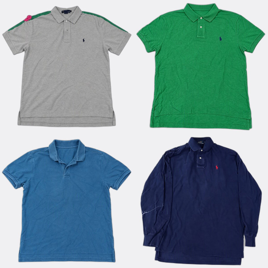 Vintage Polo T-Shirts Bundle in mixed sizes and colours. Grade B/C.