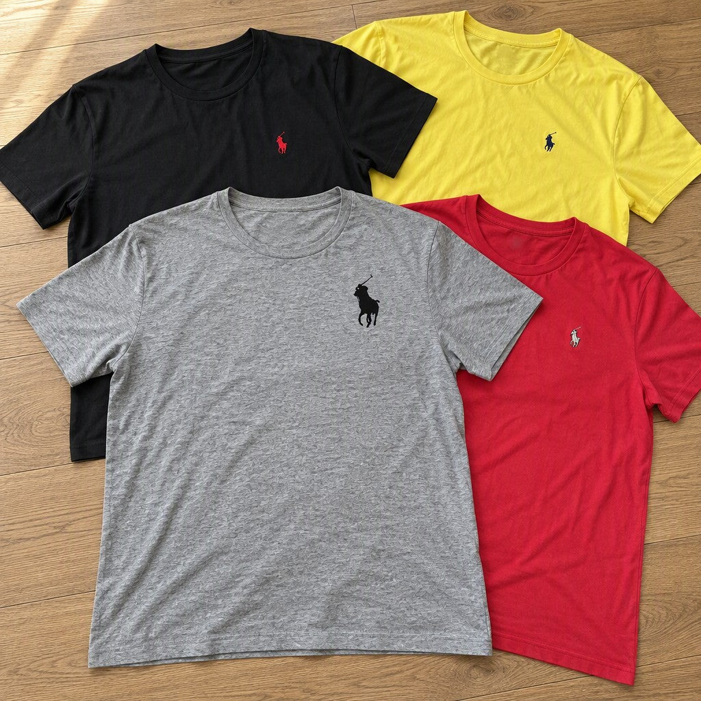 Vintage Polo T-Shirts Bundle in mixed sizes and colours. Grade B/C.