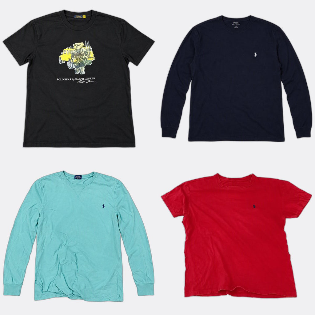 Vintage Polo T-Shirts Bundle in mixed sizes and colours. Grade B/C.