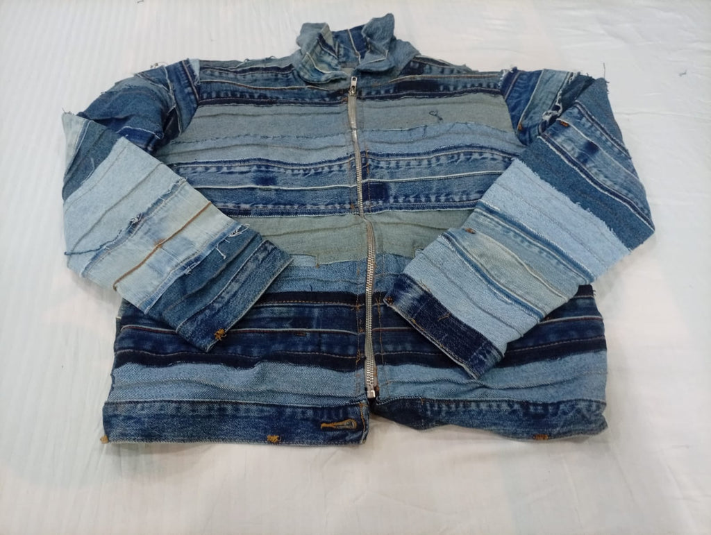 Upcycled Carhartt and Levi's Mix Style Denim Jackets in mixed sizes and colours. Grade A/B/C.
