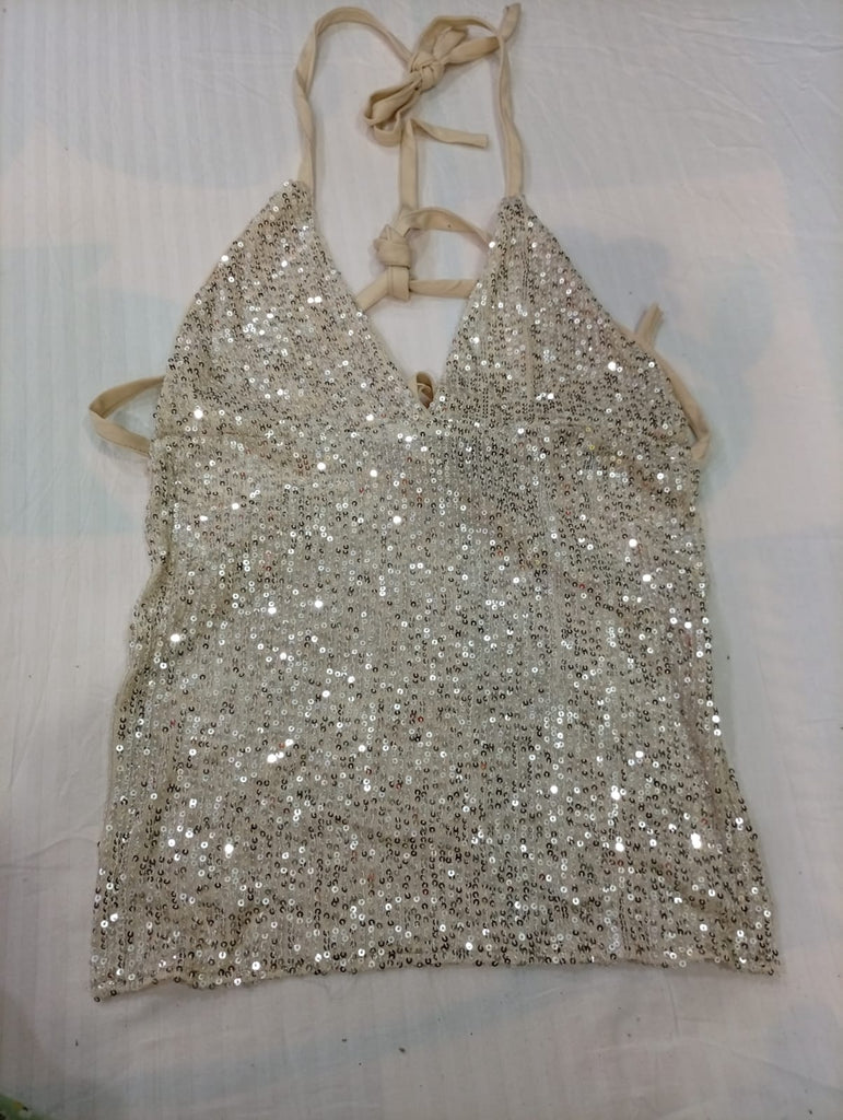 Upcycled Beaded Tops Bundle in mixed sizes and colours. Grade A/B/C.