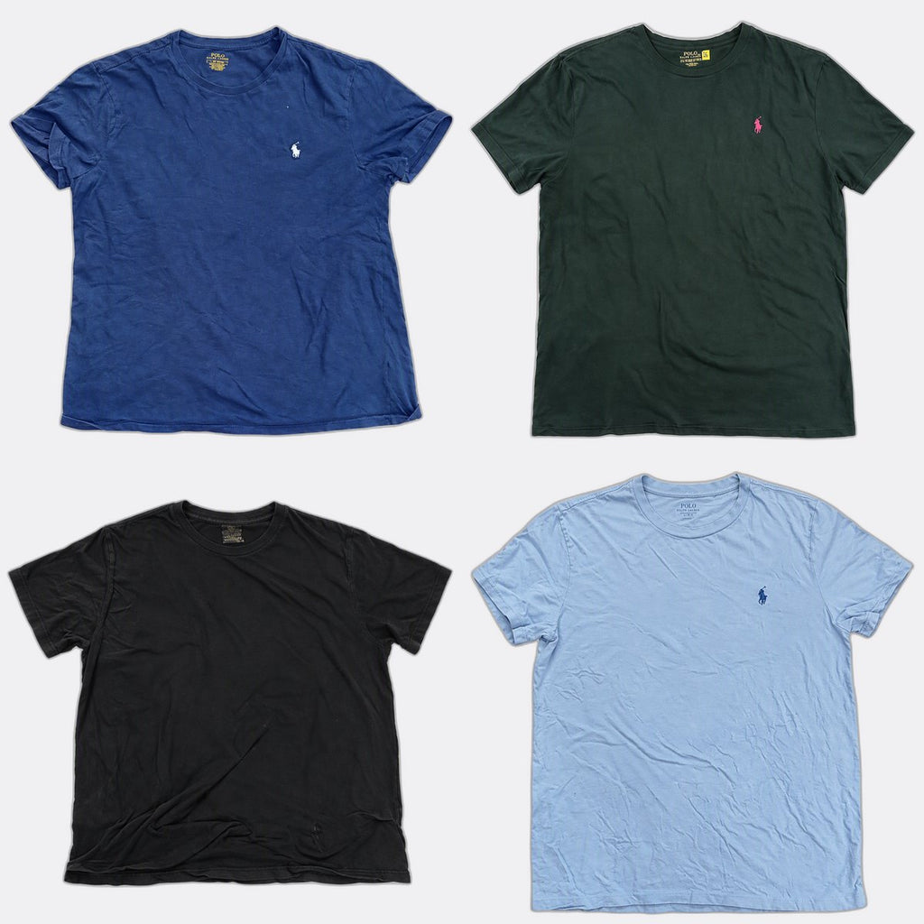 Vintage Polo T-Shirts Bundle in mixed sizes and colours. Grade B/C.