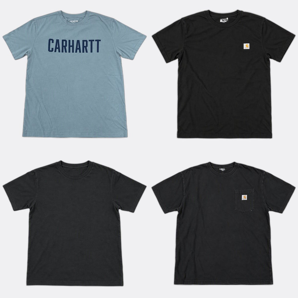 Vintage Carhartt T-Shirts Bundle in mixed sizes and colours, Grade B/C.