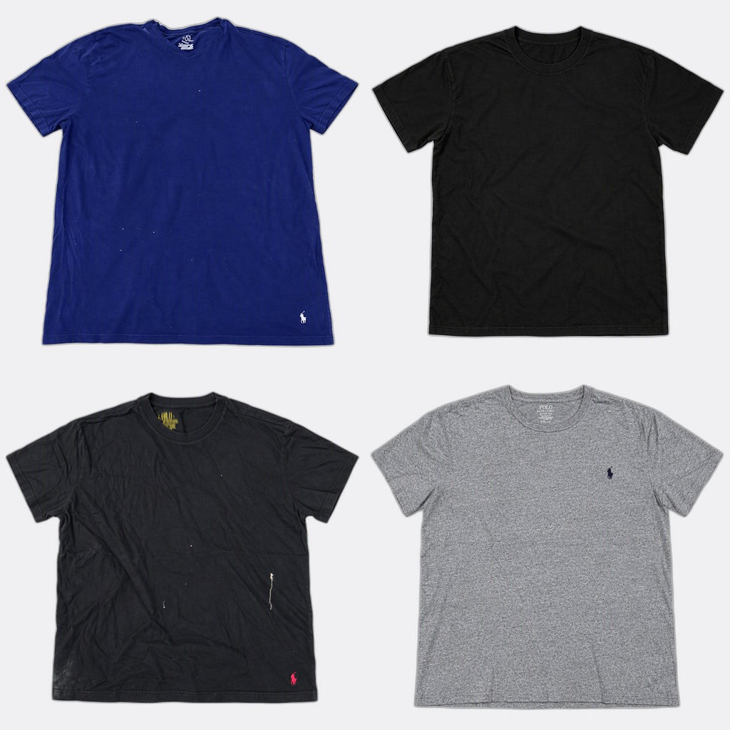 Vintage Polo T-Shirts Bundle in mixed sizes and colours, Grade B/C.