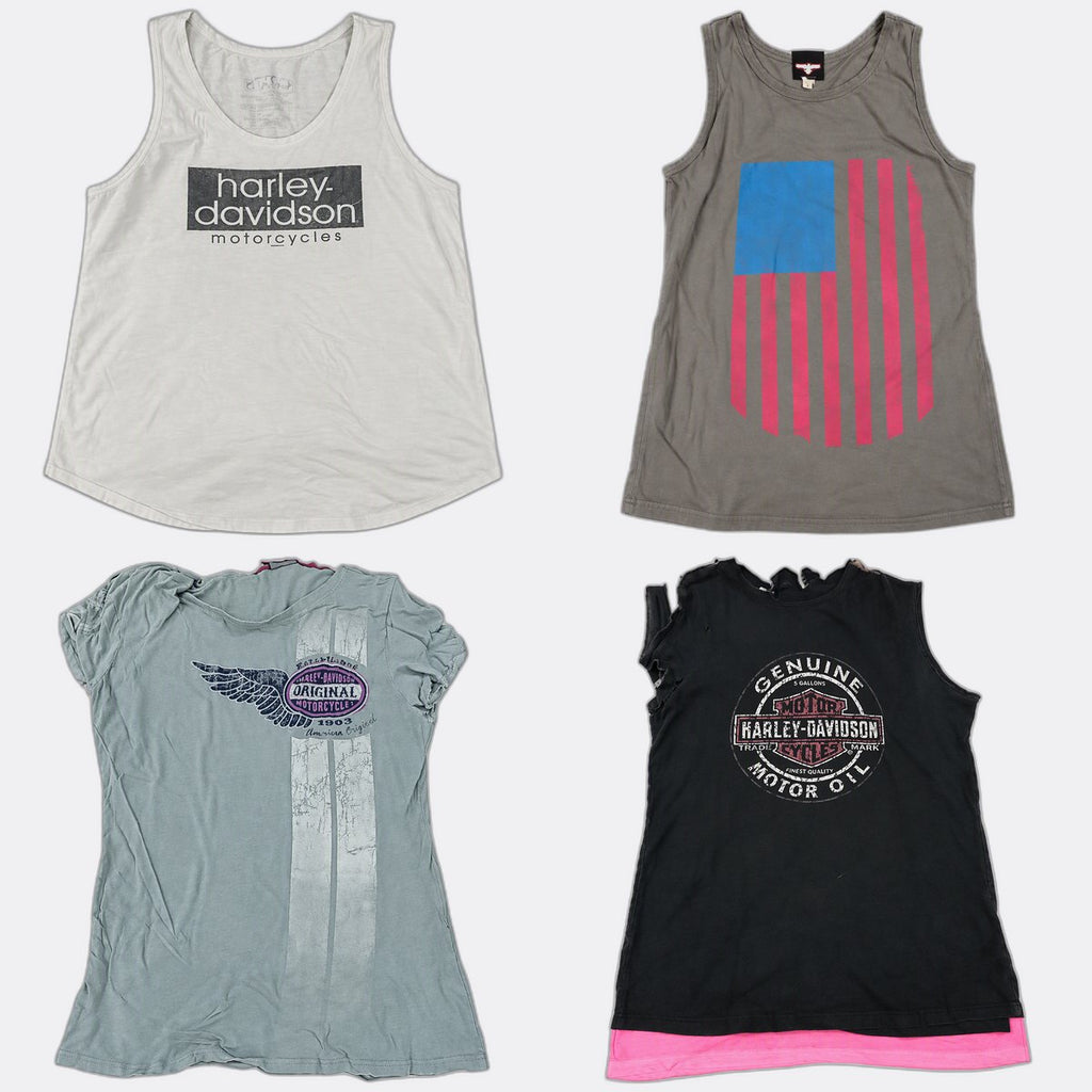Vintage Harley Baby Tees Bundle in mixed sizes and colours. Grade A/B/C.