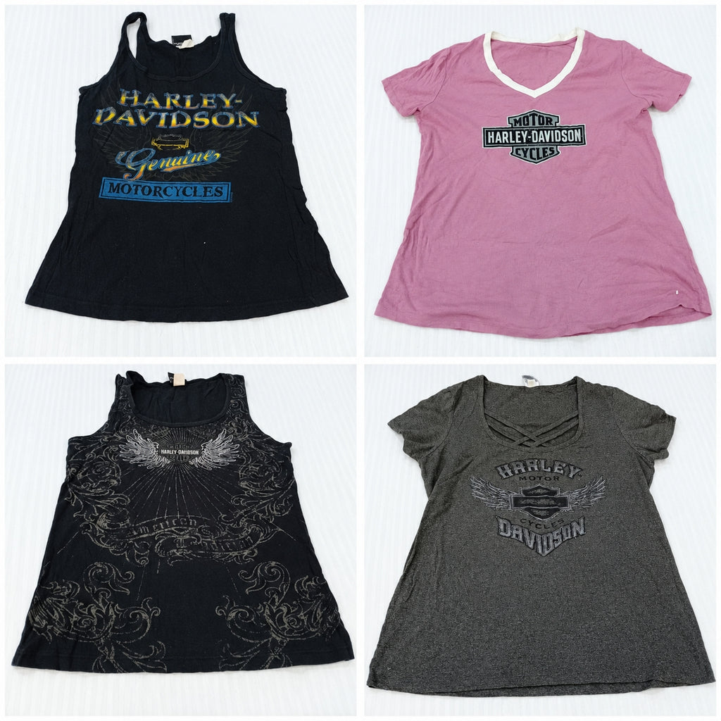 Vintage Harley Baby Tees Bundle in mixed sizes and colours. Grade A/B/C.