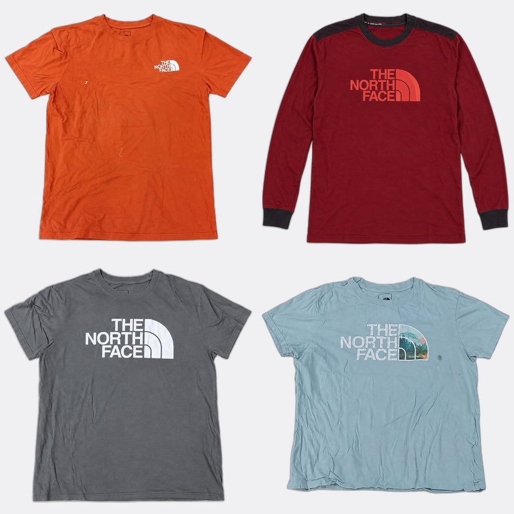Vintage The North Face T-Shirts Bundle in mixed sizes and colours. Grade B/C.