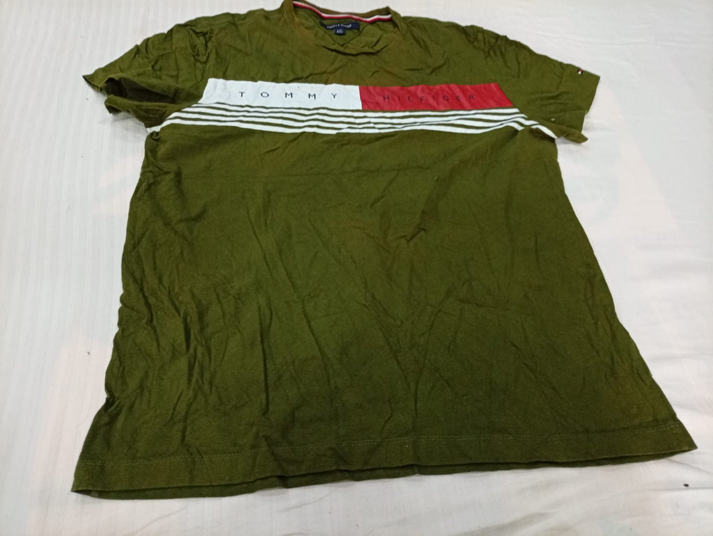 Vintage Polo and Tommy Hilfiger T-Shirts Bundle in mixed sizes and colours. Grade B/C.