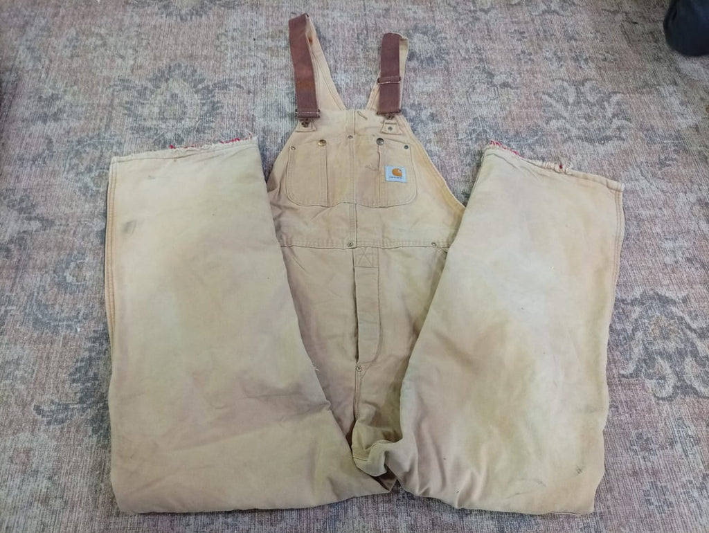 Vintage Carhartt Overalls Bundle in mixed sizes and colours. Grade C.