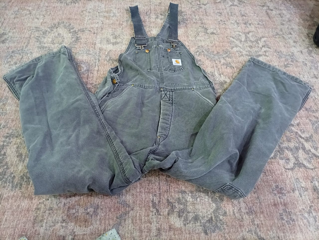 Vintage Carhartt Overalls Bundle in mixed sizes and colours. Grade C.