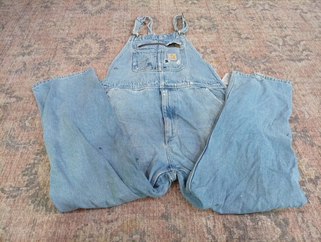 Vintage Carhartt Overalls Bundle in mixed sizes and colours. Grade C.