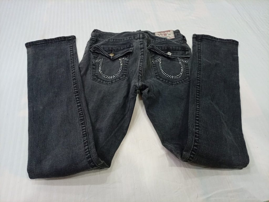 Vintage True Religion Flare and Straight Jeans Bundle in mixed sizes and colours. Grade B/C.